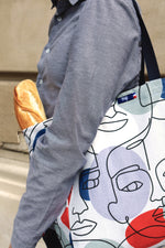 Charger l&#39;image dans la galerie, Zoom du sac visages XL fabriqué en France
